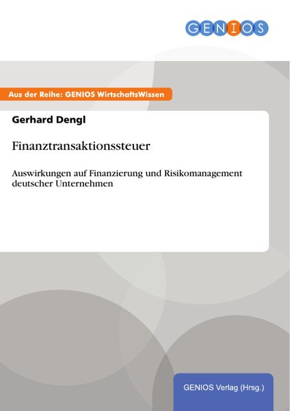 Produktbild: Finanztransaktionssteuer