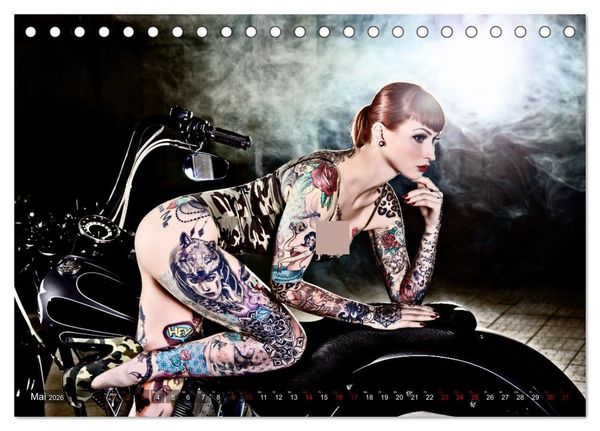 Produktbild: Motorr&auml;der und Sexy Girls (Tischkalender 2026 DIN A5 quer), CALVENDO Monatskalender