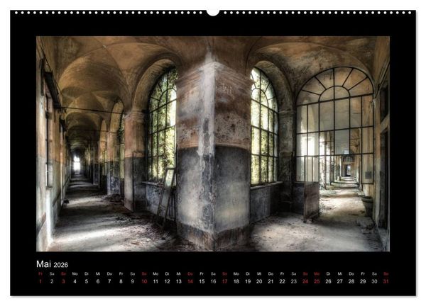 Produktbild: Lost Places - vergessene orte vergessener glanz (Wandkalender 2026 DIN A2 quer), CALVENDO Monatskalender