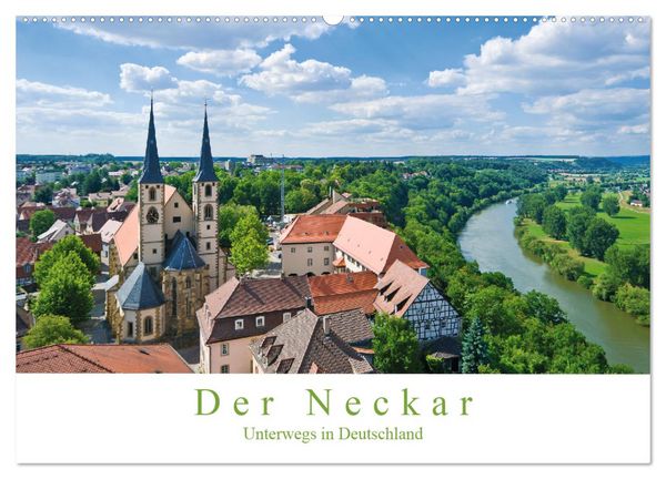 Der Neckar - Unterwegs in Deutschland (Wandkalender 2026 DIN A2 quer), CALVENDO Monatskalender