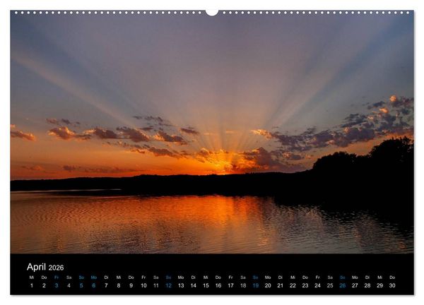 Produktbild: Sonnenunterg&auml;nge (hochwertiger Premium Wandkalender 2026 DIN A2 quer), Kunstdruck in Hochglanz