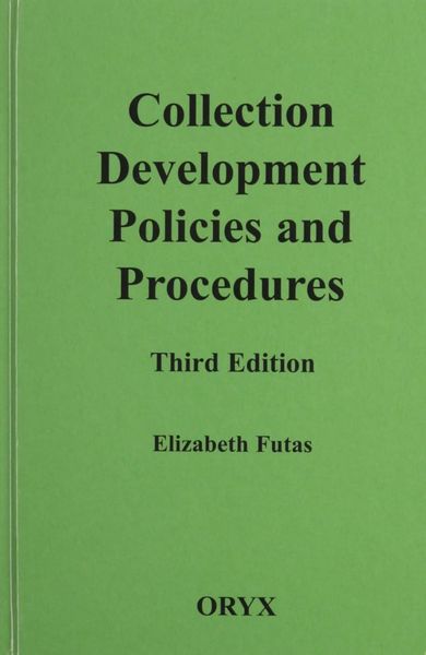Produktbild: Collection Development Policies and Procedures