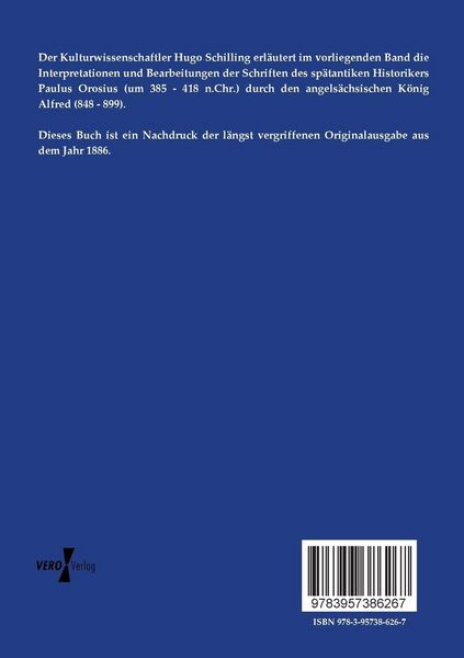 Produktbild: K&ouml;nig Aelfred`s angelsachsische Bearbeitung der Weltgeschichte des Orosius