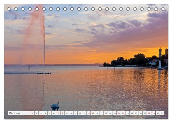Produktbild: Bodensee - Traumlandschaften am Wasser (Tischkalender 2026 DIN A5 quer), CALVENDO Monatskalender