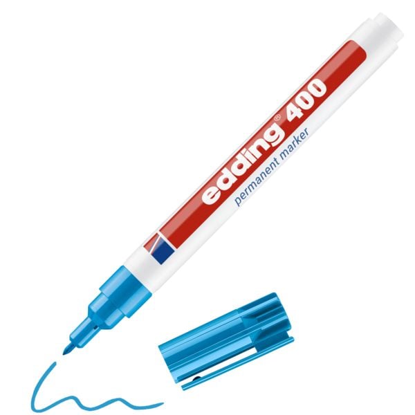 Produktbild: edding 400 Permanentmarker hellblau