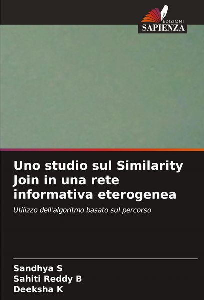 Produktbild: Uno studio sul Similarity Join in una rete informativa eterogenea