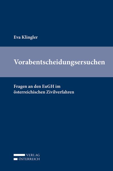 Produktbild: Vorabentscheidungsersuchen