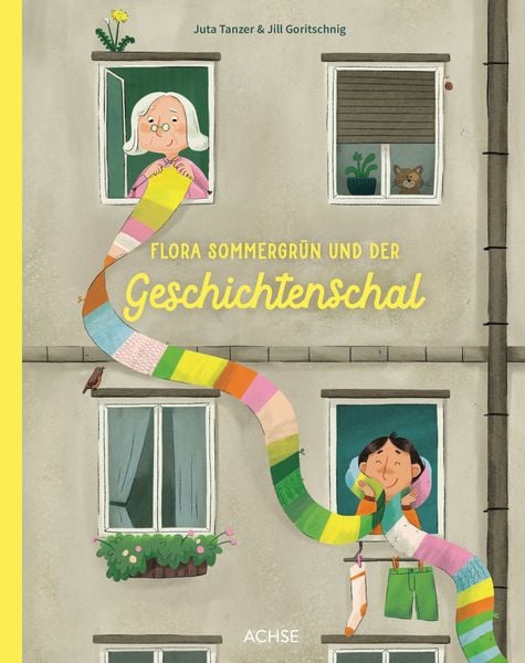 Flora Sommergrün und der Geschichtenschal, Gebundene Ausgabe von Juta Tanzer, Achse Verlag, 978-3-903408-32-6