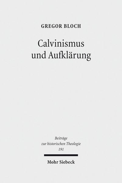 Produktbild: Calvinismus und Aufkl&auml;rung