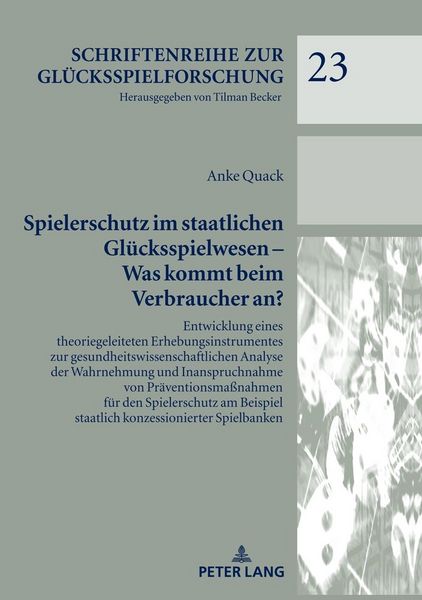 Produktbild: Spielerschutz im staatlichen Gl&uuml;cksspielwesen &ndash; Was kommt beim Verbraucher an?