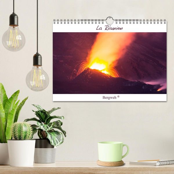 Produktbild: La R&eacute;union - Bergweh &reg; (Wandkalender 2026 DIN A4 quer), CALVENDO Monatskalender