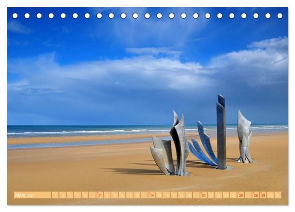 Produktbild: Quer durch die Normandie (Tischkalender 2027 DIN A5 quer), CALVENDO Monatskalender