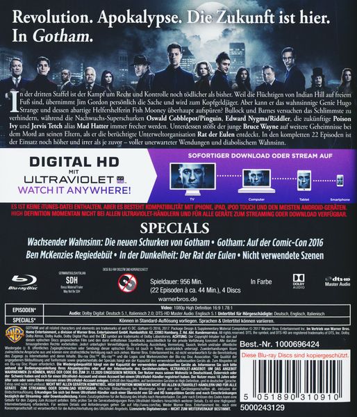Gotham - Staffel 3 [4 BRs]