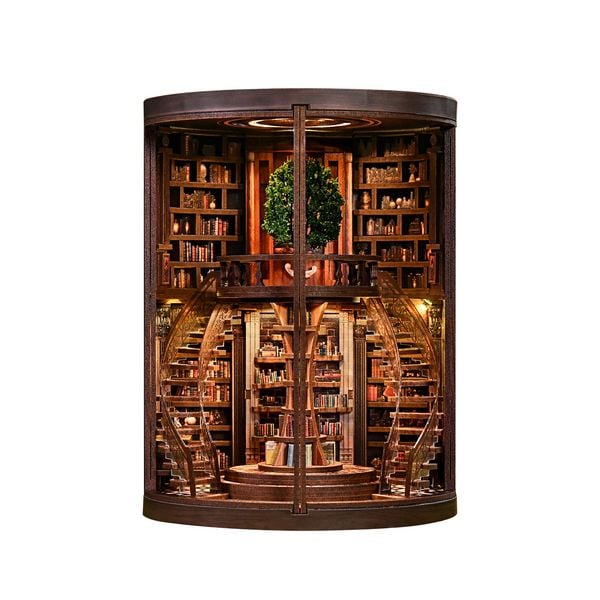 Produktbild: Book Nook DIY B&uuml;cherecke Wisdom Ring Library