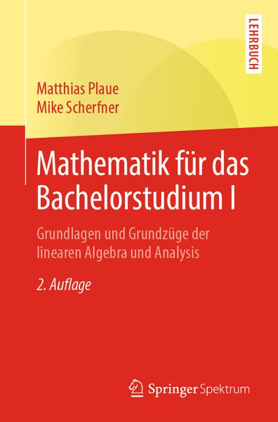Produktbild: Mathematik f&uuml;r das Bachelorstudium I