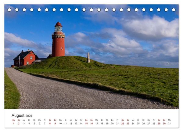 Produktbild: D&auml;nemarks Nordseezauber (Tischkalender 2026 DIN A5 quer), CALVENDO Monatskalender