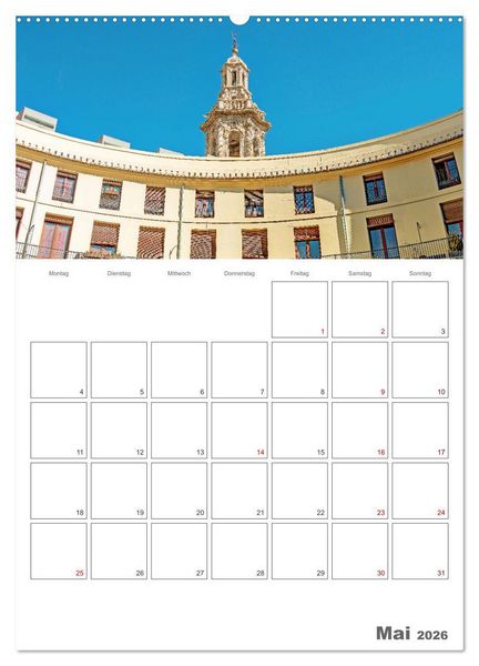 Produktbild: Valencia - Reiseplaner (hochwertiger Premium Wandkalender 2026 DIN A2 hoch), Kunstdruck in Hochglanz