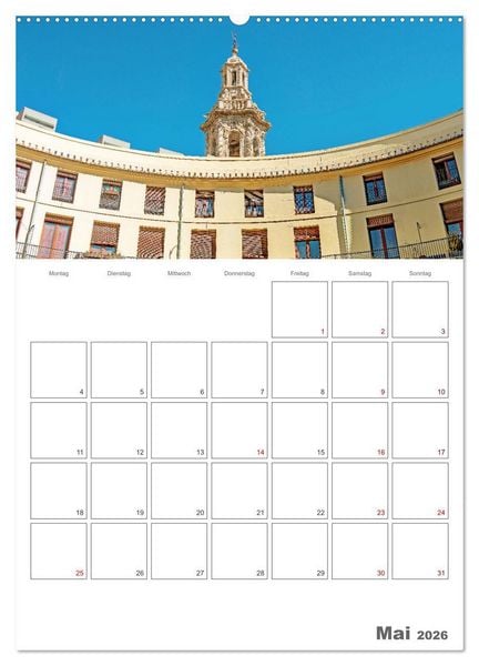 Produktbild: Valencia - Reiseplaner (Wandkalender 2026 DIN A2 hoch), CALVENDO Monatskalender