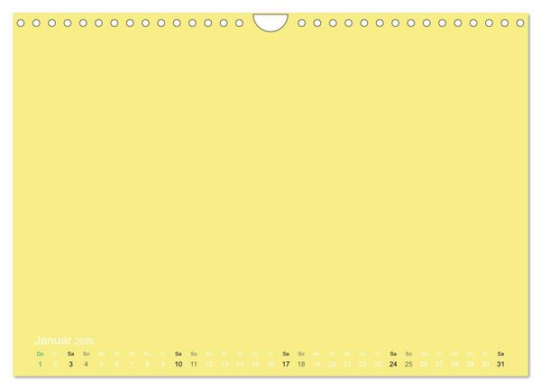 Produktbild: Bastelkalender - Gelb (Wandkalender 2026 DIN A4 quer), CALVENDO Monatskalender