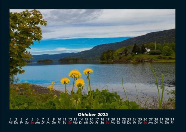 Produktbild: Landschaftskalender 2025 Fotokalender DIN A4