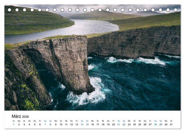 Produktbild: F&auml;r&ouml;er - Archipel im Nordmeer (Tischkalender 2026 DIN A5 quer), CALVENDO Monatskalender