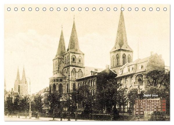 Produktbild: Historisches K&ouml;ln &ndash; Die Stadt auf historischen Karten (Tischkalender 2026 DIN A5 quer), CALVENDO Monatskalender
