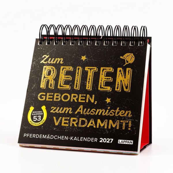 Produktbild: Pferdem&auml;dchen 2027 - Zum Reiten geboren, zum Ausmisten verdammt.