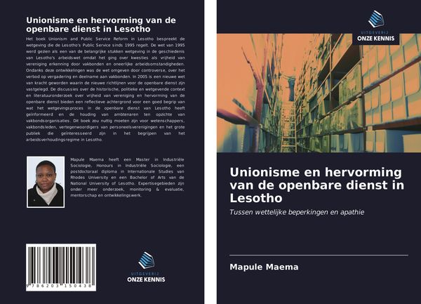 Produktbild: Unionisme en hervorming van de openbare dienst in Lesotho