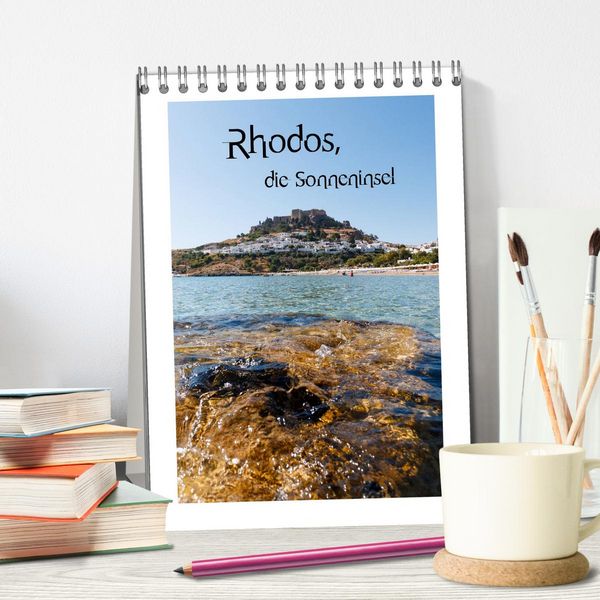 Produktbild: Rhodos, die Sonneninsel (Tischkalender 2026 DIN A5 hoch), CALVENDO Monatskalender