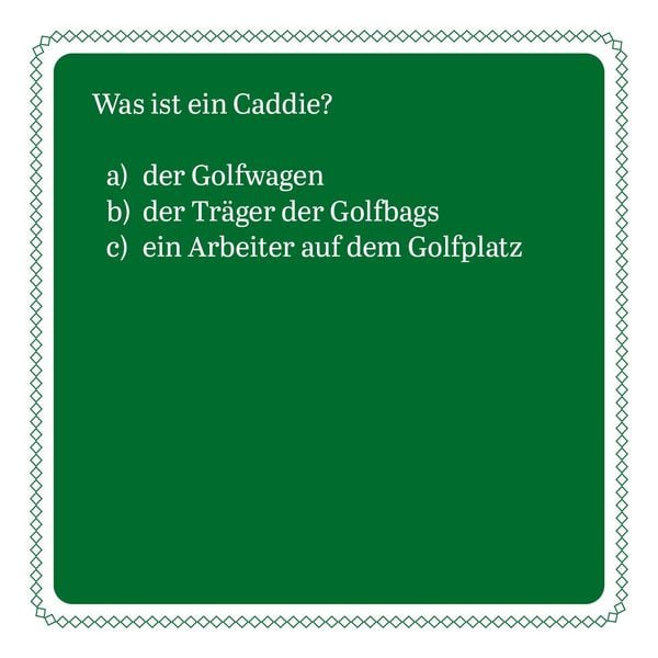 Produktbild: Das Golf-Quiz (Neuauflage)
