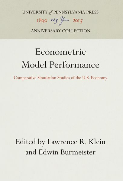 Produktbild: Econometric Model Performance