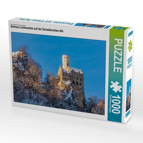 Produktbild: CALVENDO Puzzle Schloss Lichtenstein auf der Schw&auml;bischen Alb | 1000 Teile Lege-Gr&ouml;&szlig;e 64x48cm Foto-Puzzle f&uuml;r gl&uuml;ckliche Stunden