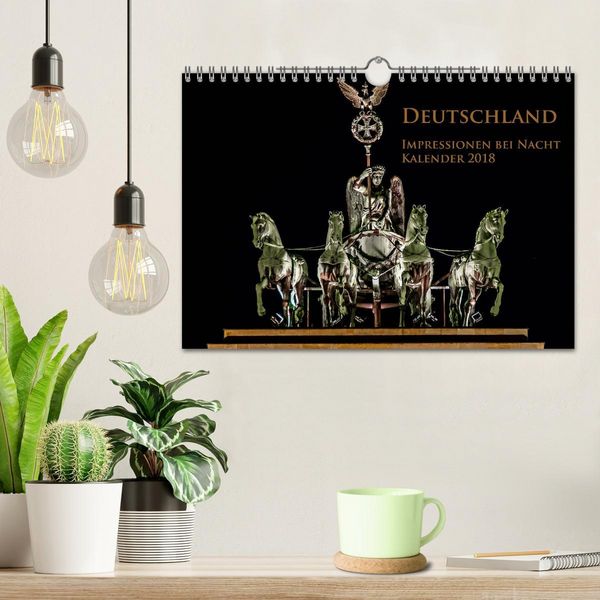 Produktbild: Deutschland Impressionen bei Nacht (Wandkalender 2026 DIN A4 quer), CALVENDO Monatskalender