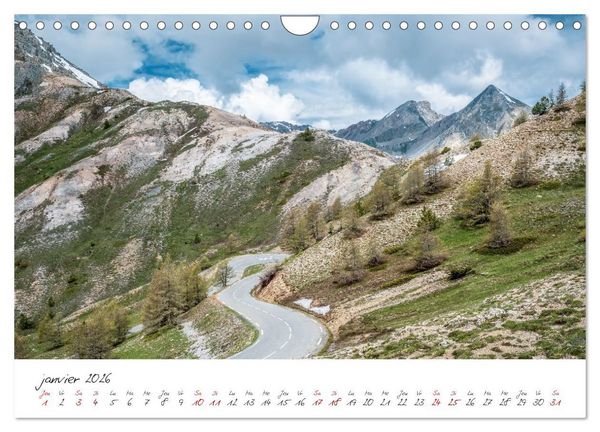 Produktbild: Le col de l'Izoard sur la route des Grandes Alpes (Calendrier mural 2026 DIN A4 vertical), CALVENDO calendrier mensuel