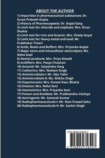 Produktbild: Edited Book of Pharmaceutical Inorganic Chemistry