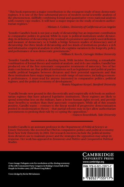 Produktbild: Political Institutions Under Dictatorship