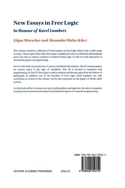 Produktbild: New Essays in Free Logic
