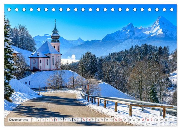 Produktbild: Urlaub im Berchtesgadener Land (Tischkalender 2026 DIN A5 quer), CALVENDO Monatskalender