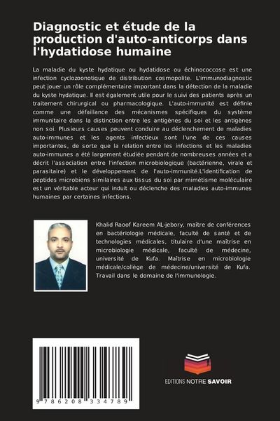 Produktbild: Diagnostic et &eacute;tude de la production d'auto-anticorps dans l'hydatidose humaine