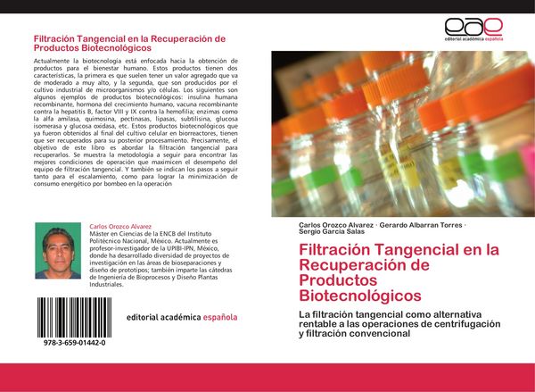 Produktbild: Filtraci&oacute;n Tangencial en la Recuperaci&oacute;n de Productos Biotecnol&oacute;gicos