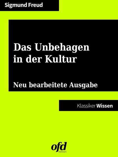 Produktbild: Das Unbehagen in der Kultur