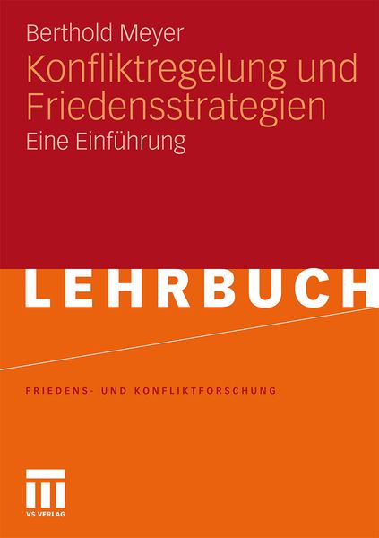 Produktbild: Konfliktregelung und Friedensstrategien
