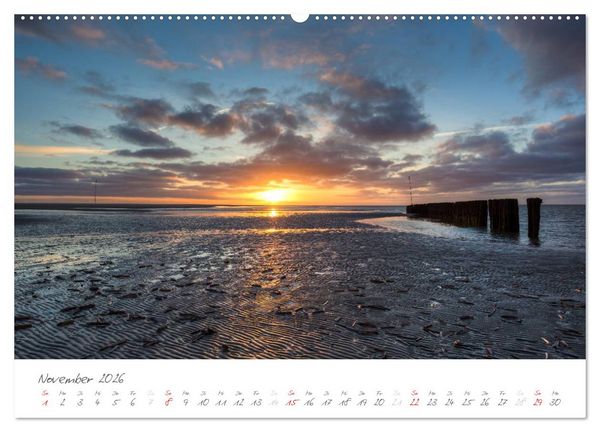 Produktbild: Amrum - Eine farbenfrohe Insellandschaft (Wandkalender 2026 DIN A2 quer), CALVENDO Monatskalender