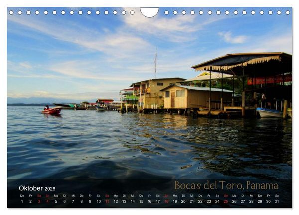 Produktbild: Von Mexiko nach Panama in 12 Monaten (Wandkalender 2026 DIN A4 quer), CALVENDO Monatskalender
