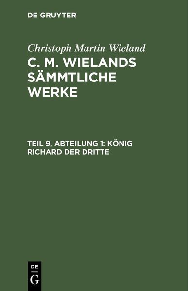 Produktbild: K&ouml;nig Richard der dritte