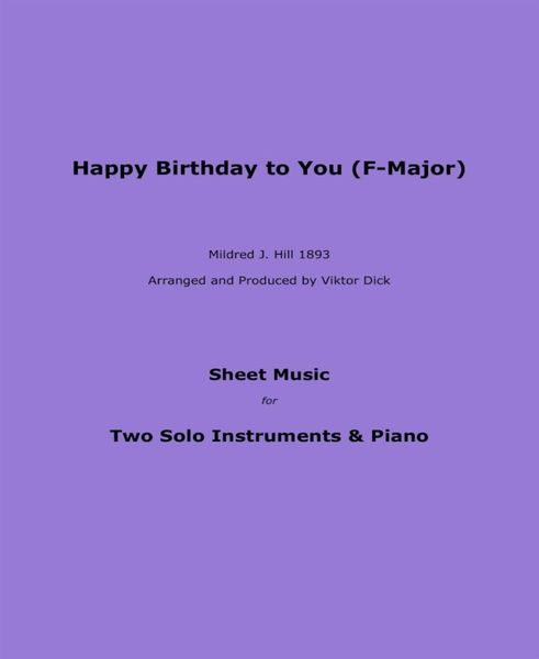 Produktbild: Happy Birthday to You (F-Major)