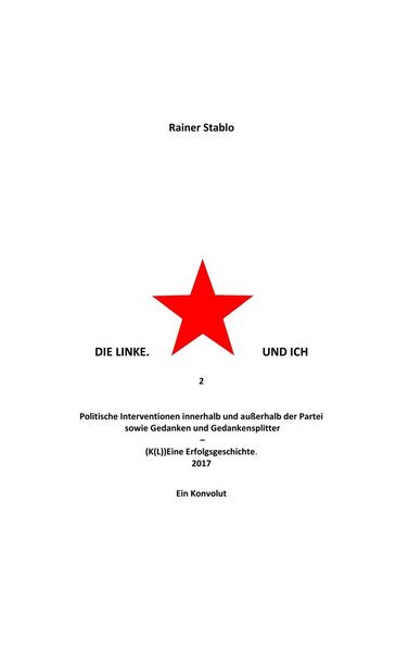 Produktbild: Die Linke. Und ich 2