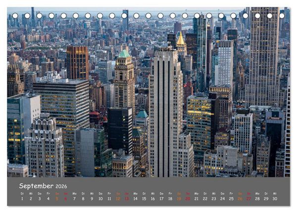 Produktbild: Faszination New York (Tischkalender 2026 DIN A5 quer), CALVENDO Monatskalender