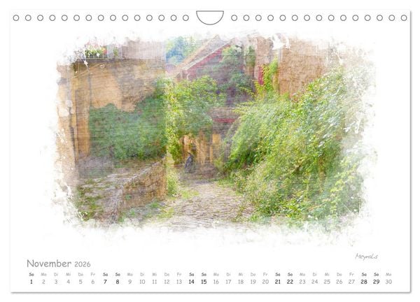 Produktbild: Romantisches P&eacute;rigord (Wandkalender 2026 DIN A4 quer), CALVENDO Monatskalender