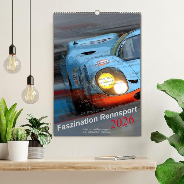 Produktbild: Faszination Rennsport (Wandkalender 2026 DIN A2 hoch), CALVENDO Monatskalender